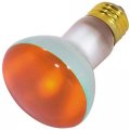 Satco S3203 50 Watt R20 Incandescent 130 Volt Medium Base Light Bulb Amber 