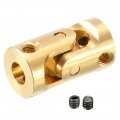 Uxcell 2pcs 3mm To Inner Dia Rotatable Universal Steering Shaft U Joint Coupler L13xd7