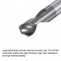 Uxcell Spotting Drill Bits 4mm Dia Shank 120 Degree Solid Carbide Altisin Coated 2 Flutes Round Drilling Cutter