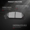 D1879 D1324 Brake Pads Set Front And Rear For Lexus Rx350 Rx350l Rx450h Rx450hl Toyota Avalon Trd Camry With Hardware