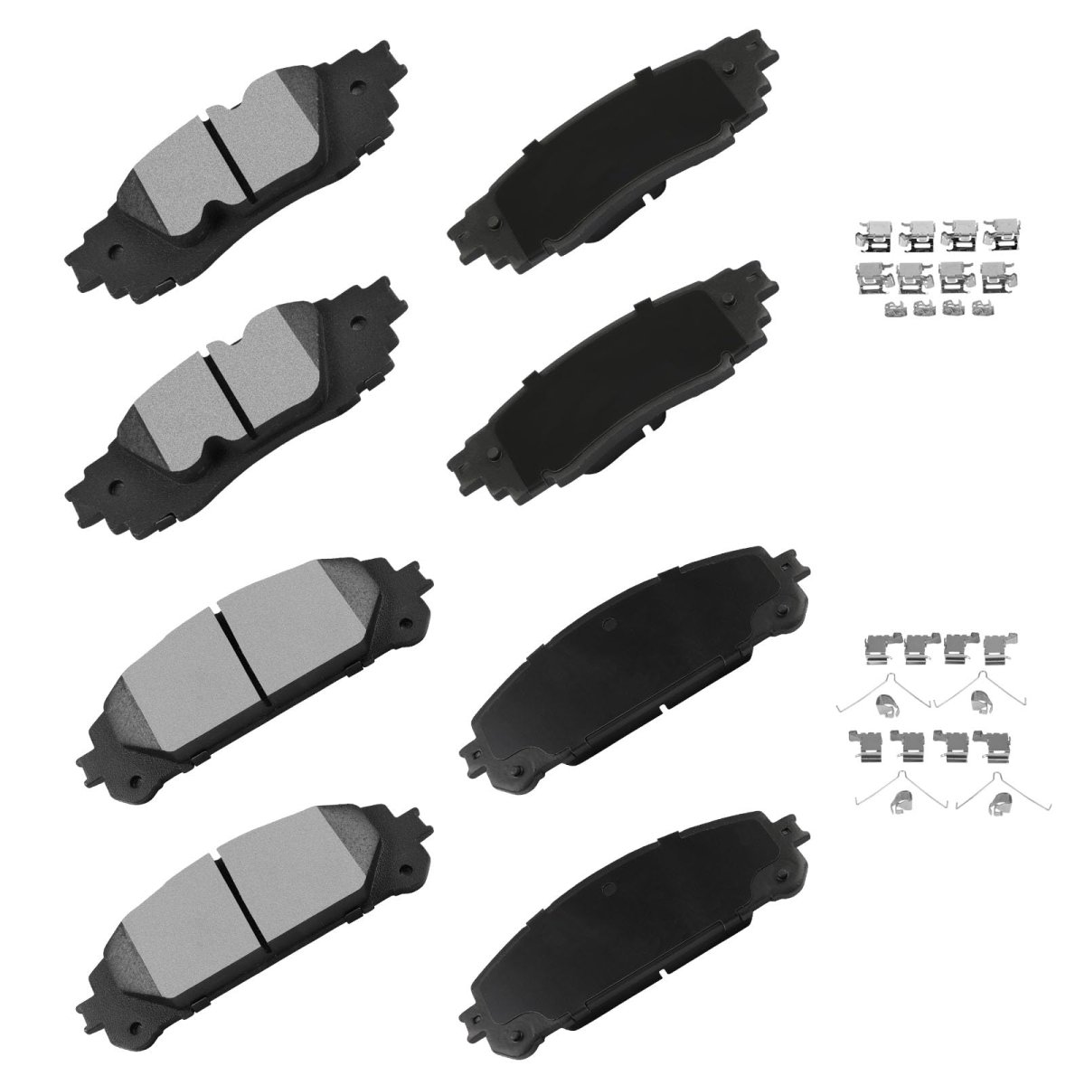 D1879 D1324 Brake Pads Set Front And Rear For Lexus Rx350 Rx350l Rx450h Rx450hl Toyota Avalon Trd Camry With Hardware