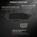D1879 D1324 Brake Pads Set Front And Rear For Lexus Rx350 Rx350l Rx450h Rx450hl Toyota Avalon Trd Camry With Hardware
