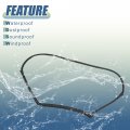 X Autohaux 1pcs Window Glass Seals Door Belt Weatherstrip No 55395275aw For Jeep Wrangler 2007-2018 Front Seal