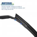X Autohaux 1pcs Window Glass Seals Door Belt Weatherstrip No 55395275aw For Jeep Wrangler 2007-2018 Front Seal