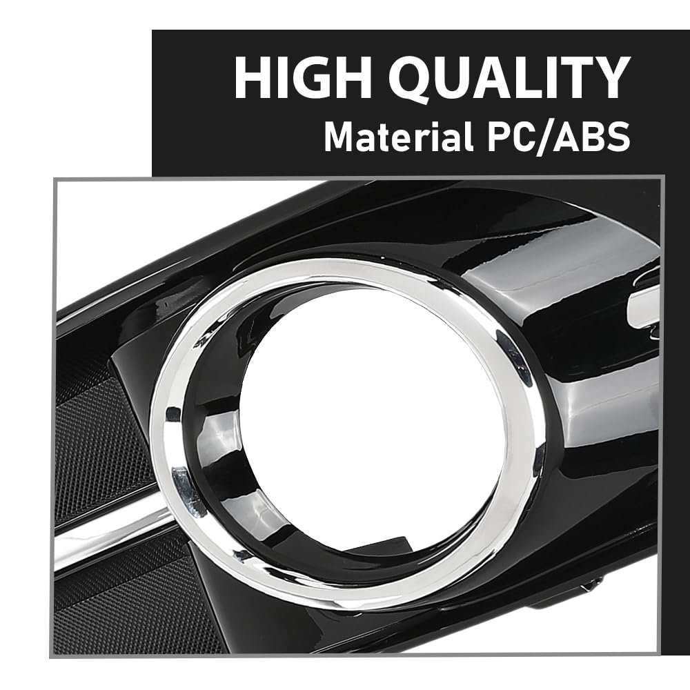 Front Fog Light Lamp Cover Grille Bezel Chrome Left Right For Audi A3 2010-2013 8p0807681aa