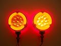 2 54 Led Red Amber Halo Glow Side Marker Turn Signal Semi Truck Fender Lights 