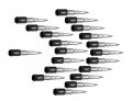 Vms Racing 12x1 5 20pc 112mm Cold Forged Steel Lug Nuts With Chrome Extended Bullets In Aluminum For Honda Prelude Wheel