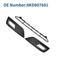 Front Lower Hood Bumper Grille And Fog Light Cover For Audi A4 B8pa 2013 To 2015 Black Abs Plastic No 8kd807681 1 Set