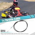 X Autohaux Throttle Cable 8252-1390 For Go Kart Manco Asw Cart Gas Scooter 67 Long Inner Wire 71 Inch
