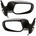 Partomotive For 07-11 Yaris Hatchback Rear View Mirror Manual Folding Left Right Set Pair 