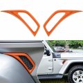 Bonbo 2pcs Exterior Accessories Wheel Eyebrow Side Air Conditioning Vent Outlet Cover Trim For Jeep Wrangler Jl Jlu Sports 