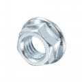 Uxcell 3 8 -16 Serrated Flange Hex Lock Nuts Carbon Steel Zinc Plated 25pcs