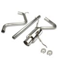 4 Inches Round Muffler Tip Catback Exhaust System Compatible With Chrysler Pt Cruiser 2 4l 01-06