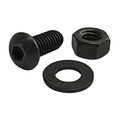 80 20 Inc 3442 5 16-18 X 3 4 75 Button Head Socket Cap Screw Bhscs With Washer And Hex Nut Black Zinc 25 Pack 