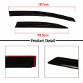 Ocpty Window Visors Fits For 2006-2011 Honda Civic Tape-on Rain Guards Side Wind Deflectors 4 Pieces 2pcs Front Rear