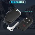 X Autohaux 433mhz M3m-40821302 Replacement Keyless Entry Remote Car Fob For Chrysler 300 2019-2022 200 2015-2017 5 Buttons With