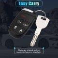 X Autohaux 433mhz M3m-40821302 Replacement Keyless Entry Remote Car Fob For Chrysler 300 2019-2022 200 2015-2017 5 Buttons With