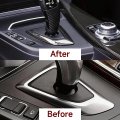 Carbon Fiber Control Gear Box Shift Knob Panel Frame Cover Sticker Interior Trim For Bmw F20 F21 F22 F23 F30 F34 F35 F32 F33