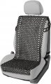 Vaygway Beaded Seat Cushion Car Driver Cover With Durable Double Strung Natural Wood Beads- Cooling Comfort Ventilated 