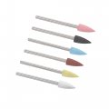 Uxcell Mounted Grinding Bits Grinder Heads Silicone Polishing Wheels For Rotary Tools 5mm Dia Multi-color 6pcs