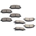 D1640 D1647 Front And Rear Disc Brake Pad Set For Dodge Dart 2013 2016 Ceramic Semi Metal Pads With Hardware 