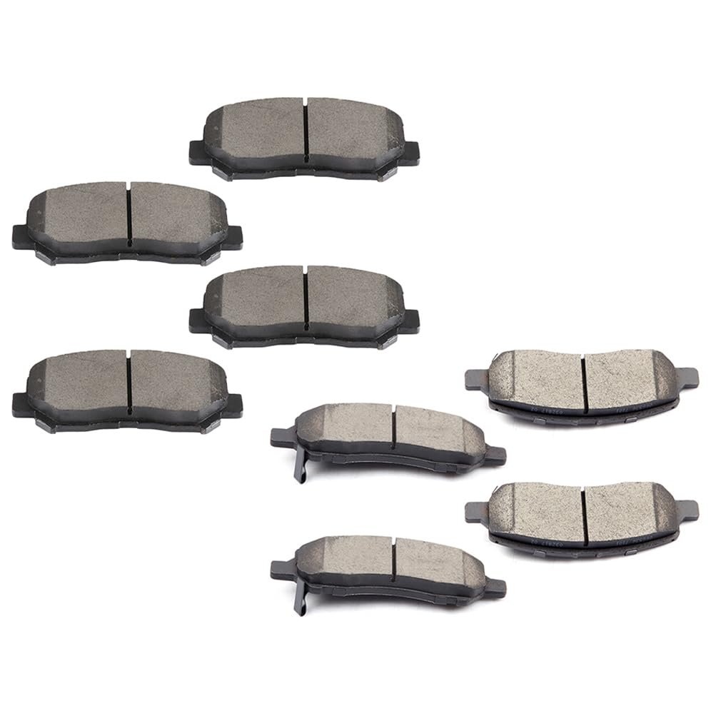 D1640 D1647 Front And Rear Disc Brake Pad Set For Dodge Dart 2013 2016 Ceramic Semi Metal Pads With Hardware