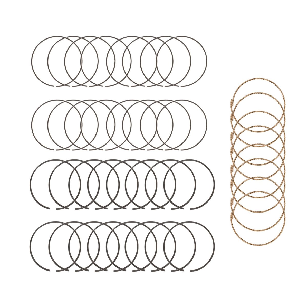 Standard Piston Ring Set Replacement For Ram 1500 2003 2005 Durango 2004 2008 Grand Cherokee Commander Magnum 5 7l V8 Ohv