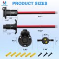 Mictuning Trolling Motor Plug And Receptacle 12v Quick Connect Socket For Marine Boat Kayak 2 Wire 8 Gauge Male Female