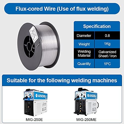 Andeli Mig Welding Wire Flux Cored Gasless E71tgs 030 0 8 Mm 2lb