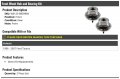 Front Wheel Hub And Bearing Kit 2 Piece Compatible With 1996-2007 Ford Taurus