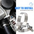 Automotive General Purpose Silicone Hose Hump Straight 3 76 Mm Id 4 102 Length With 2pcs T-bolt Clamps