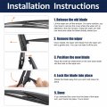 X Autohaux Rear Windshield Wiper Blade Replacement For Hyundai Santa Fe Dm 2013-2017 Grand
