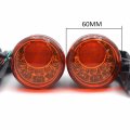 Front Amber Led Running Brake Turn Signal Indicator Light Glossy Black For H-d Xl 883 1200 92-17 Mt224-019f-gbk Amber