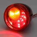 Httmt- Front Amber Led Running Brake Turn Signal Glossy Black Indicator Light Compatible With H-d Xl 883 1200 92-17 P N