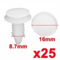 Uxcell 25 Pcs 7 5mm White Door Panel Clip Rivet Retainer Clips For Chrysler