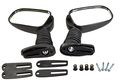 Snowmobile Mirrors Tall Double Pivot Style For Polaris Replaces Black Rectangular Glass Windshield Mount Sold As A Pair 