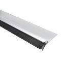Uxcell Door Bottom Sweep H-shape Aluminum Alloy Base With 0 4-inch Black Nylon Brush 39-inch X 1 5-inch