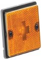 Wesbar 203111 Side Marker Clearance Light With Reflex Lens Black Stud-mount Base Amber 
