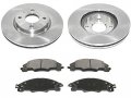 Front Ceramic Disc Brake Pad And Rotor Kit Compatible With 2008-2011 Ford Focus