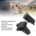 7 Pin Round Trailer Connector Male Female Wiring Adapter Plug Splice Kit For Most Trailers Semitrailers Rv