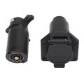 7 Pin Round Trailer Connector Male Female Wiring Adapter Plug Splice Kit For Most Trailers Semitrailers Rv