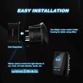 Nilight Bumper Light Bar Rocker Switch Led 5 Pin Laser On Off 20a 12v 10a 24v Jumper Wires Set2 Years