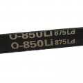 Uxcell O-850 Rubber Transmission Drive Belt V-belt 850mm Inner Girth 10mm Width 6mm Height