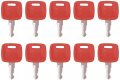 10pcs Re183935 Re71557 Re43492 Ignition Key Equipment For Tractor 110 Tlb 4410 5101e 5075e 5220 5225 5425 6105d 6115m 6230 7230