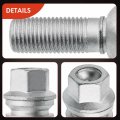 A-premium M14-1 50 Wheel Studs Compatible With Audi Q7 2007-2015 Porsche Cayenne Volkswagen Touareg Eurovan Multivan Front And