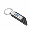 Ipick Image Compatible With Ford Fusion Carbon Fiber Texture Black Pu Leather Strap Key Chain