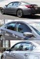 Smoke Tinted 3d Wavy Window Visor Rain Guard Deflector Compatible With For 2016-2018 Nissan Altima