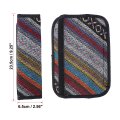 2pcs Universal Seat Belt Shoulder Pad Linen Car Safety Strap Covers Neck Mat For Comfortable Driving Multicolor Xo Pattern
