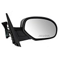 Vam Fits 07-14 Sierra Silverado Right Pass Mirror Assembly Heat Brushed Chome Cover 