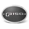 Ipick Image Made For Ford F-150 2015 Up 3d Logo On Carbon Fiber Look Oval Billet Aluminum 2 Tow Hitch Cover